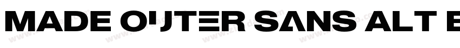 MADE Outer Sans Alt Bold PERSONAL USE字体转换